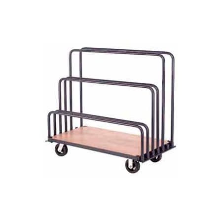 Global Industrial Adjustable Mobile Sheet Rack, 48inW x 24inD x 36inH, 2000 lb. Capacity, Blue 652214